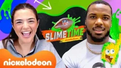NFL Linebacker Azeez Al-Shaair's Secret to Being the BEST! w/ Dylan Schefter | Nickelodeon Slimetime