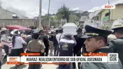 Huaraz: realizan entierro de sub oficial asesinada
