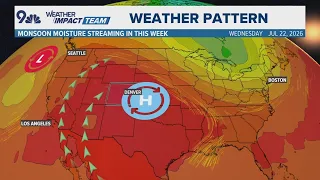 Monsoon moisture starts to build across Colorado