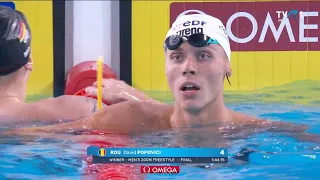 AUUUUR! David Popovici a câştigat proba de 200 m liber la CE de Nataţie 2026