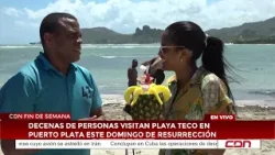 Decenas de personas visitan Playa Teco en Puerto Plata este Domingo de Resurrección Decenas de personas visitan Playa Teco en Puerto Plata este Domingo de Resurrección