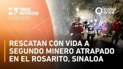 A las Seis - Rescatan con vida a segundo minero atrapado en El Rosarito, Sinaloa (08/04/2026) A las Seis - Rescatan con vida a segundo minero atrapado en El Rosarito, Sinaloa (08/04/2026)