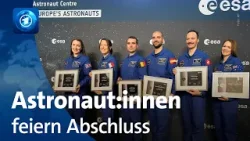 Neue Astronaut:innen der ESA feiern ihren Abschluss