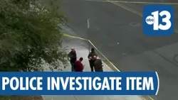 [RAW VIDEO] Traffic cam shows suspicious item investigation in downtown Las Vegas