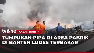 Massive Fire Rages at Factory in Serang, Banten | News Today