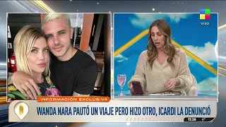 Wanda Nara demandada por viajar con sus hijas a París
