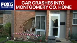Two families displaced after car crashes into Montgomery County home