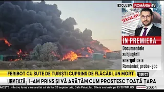 Huge fire near Năvodari, heavy smoke emissions. RO-ALERT issued
