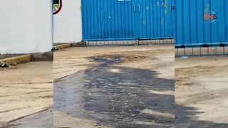 Residents of El Suchil report sewage leak near Pablo Galeana elementary school