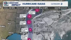 Weather Impact Stream | Latest Update on Hurricane Isaias (Tropics Update 10/8)