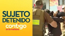 HOSTIGÓ A MUJER EN SILLA DE RUEDAS: Sujeto fue detenido en Estación Central - Contigo en la Mañana