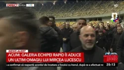 Galeria Rapid îi aduce un ultim omagiu lui Mircea Lucescu Galeria Rapid îi aduce un ultim omagiu lui Mircea Lucescu