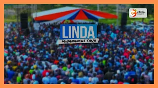 Linda Mwananchi leaders on a political mobilisation tour in Trans-Nzoia county