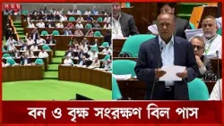 বন ও বৃক্ষ সংরক্ষণ বিল সংসদে পাস | Abdul Awal Mintoo | Parliament | Somoy TV
