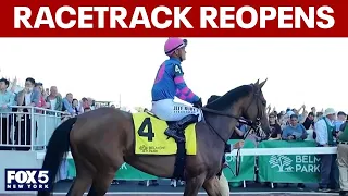 Belmont Park racetrack reopens