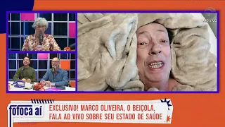 Exclusive: Beiçola joins Fofoca Aí live from the hospital