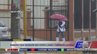 La Ceiba firefighters urge caution due to heavy rain and thunderstorms