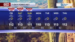 Extreme Heat Warning and monsoon storms
