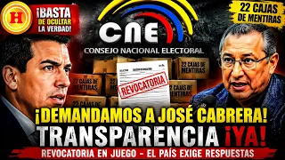 ¿QUÉ ESCONDEN LAS 22 CAJAS DE NOBOA? 📦 ¡El CNE en el ojo del huracán por este secreto!