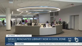 Escondido Public Library opens as a cool zone for residents escaping the North County heat