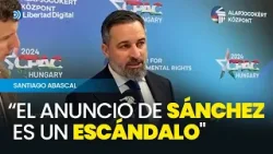 Abascal sobre la carta de Sánchez: "Es un escándalo y una irresponsabilidad"