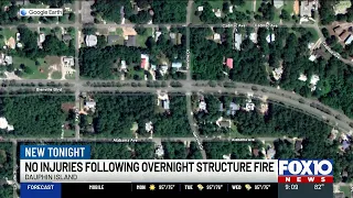 Dauphin Island Fire Rescue responds to structure fire on Bienville Boulevard