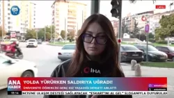 Yolda yürürken saldırıya uğradı!