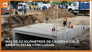 Drainage works on Héroes de la Insurrección road reach over 72% completion
