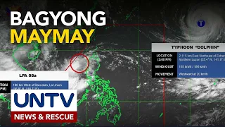 LPA sa kanluran ng Luzon, posibleng maging bagyong Maymay ayon sa PAGASA