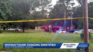 Woman found hanging from tree in Jackson identified
