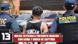 Mixco: Detienen a presunto marero con arma y orden de captura