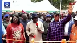 Jonathan Commissions Underground Flood Control Project In Uyo | Live