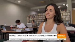 Biblioteka e qytetit ''Ibrahim Rugova'' në Gjakovë mbushet me studentë - Mirëmëngjesi Kosovë