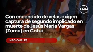Con encendido de velas exigen captura de segundo implicado en muerte de Jesús María Vargas (Zuma)