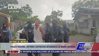 Policía Nacional captura a supuestos integrantes de banda criminal en La Ceiba