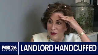 Landlord handcuffed after pulling gun