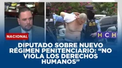 Diputado sobre nuevo régimen penitenciario:  “No viola los derechos humanos”