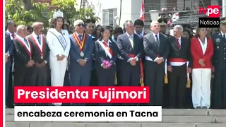 President Fujimori participates in ceremony for the 97th anniversary of Tacna's reincorporation i...