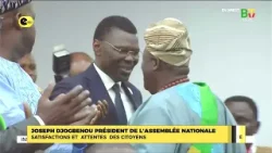 Joseph DJOGBÉNOU président de l'assemblée nationale: satisfactions et attentes des citoyens