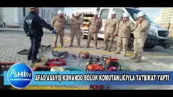 Kırşehir Afad Asayiş Komando Bölük Komutanlığıyla Tatbikat Yaptı