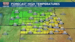 Warmer Temperatures Wednesday
