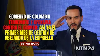 Earthquake and anti-crime offensive: How Abelardo de la Espriella's first month in office is going