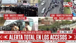 Cortes en todo el país: martes tenso entre piqueteros y la policía