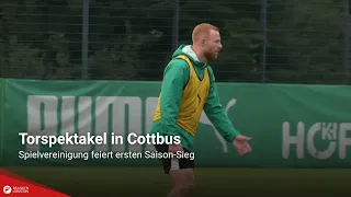 Goal Frenzy in Cottbus: Spielvereinigung Celebrates First Win of the Season