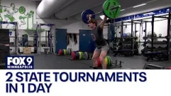 High school athlete competes in 2 different state tourneys in 1 day