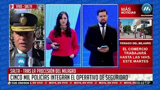 Milagro 2026: la Policía espera más de 500 mil personas en la Procesión