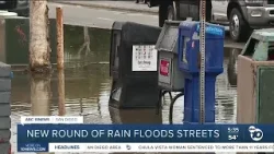 New round of rain floods some San Diego streets
