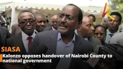 Kalonzo opposes handover of Nairobi County to national government