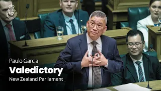 Paulo Garcia MP Valedictory Statement 1 September, 2026