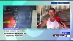 Incendio destruye vehículo en colonia Alemania; vecinos señalan a presuntos “mafufos” de la zona
